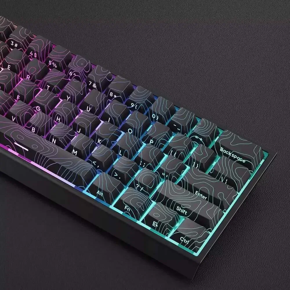Contour 4.0 Side Engraved Keycap PBT Translucent 97 Key Gaming Mechanical Keyboa